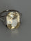 Bague 58 Bague en platine avec saphir jaune et diamants 58 Facettes LOT 7523
