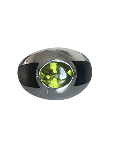 Bague 51 Mauboussin Aloha - Bague en or gris 18k péridot et nacre 58 Facettes LOT 7433