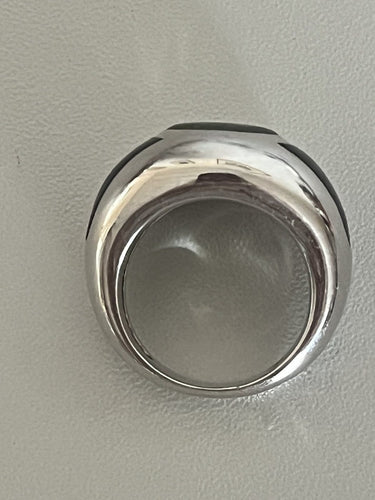 Bague 51 Mauboussin Aloha - Bague en or gris 18k péridot et nacre 58 Facettes LOT 7433