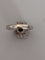 Bague 52 Bague en or gris 18k avec émeraude et diamants 58 Facettes LOT 7471A