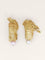 Boucles d'oreilles Paire de boucles d'oreilles Visages or jaune perles 58 Facettes 1236.4