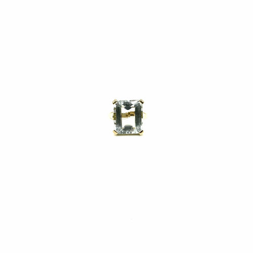 Bague 52 Bague en or jaune et aigue-marine 58 Facettes Z15B51818