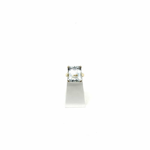 Bague 52 Bague en or jaune et aigue-marine 58 Facettes Z15B51818