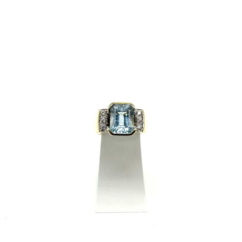 Bague 53 Bague or jaune, topaze et oxydes 58 Facettes Z15B51800