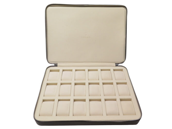 Montre Rolex - Étui de voyage pour 18 montres en cuir 58 Facettes 274109