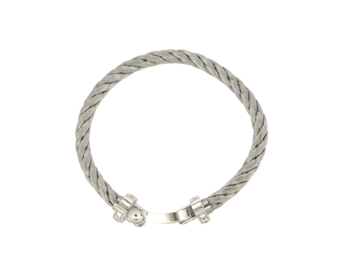 Bracelet FRED Force 10 - Bracelet en or gris 18k et diamants 58 Facettes 273939