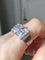 Bague 57 Bague tank Art déco en platine et diamants 3,16 ct 58 Facettes 245