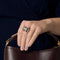 Bague 59 Bague Tank en or rose et or blanc 18K et diamants 58 Facettes
