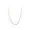 Collier Chaîne gourmette alternée 50 cm en or jaune 750 58 Facettes 149068000