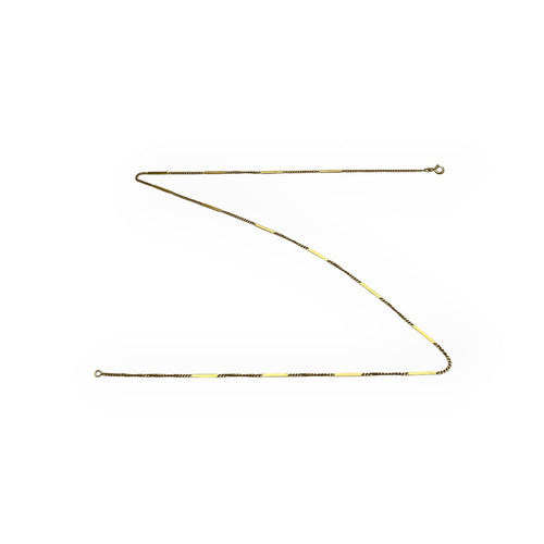 Collier Chaîne gourmette alternée 50 cm en or jaune 750 58 Facettes 149068000
