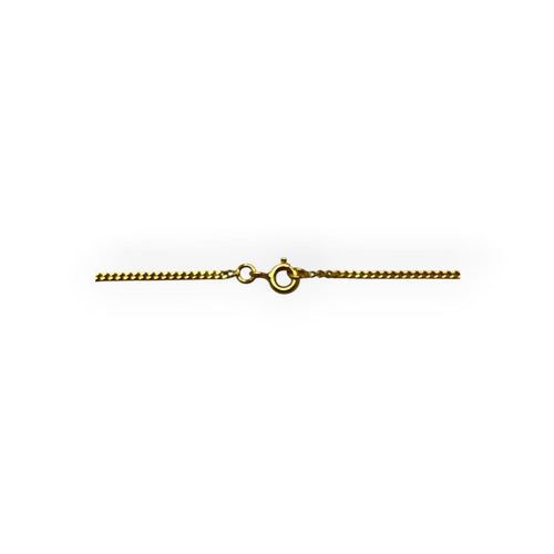 Collier Chaîne gourmette alternée 50 cm en or jaune 750 58 Facettes 149068000
