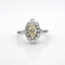 Bague 57 Bague marquise vintage en or blanc et diamants naturels 58 Facettes Marq