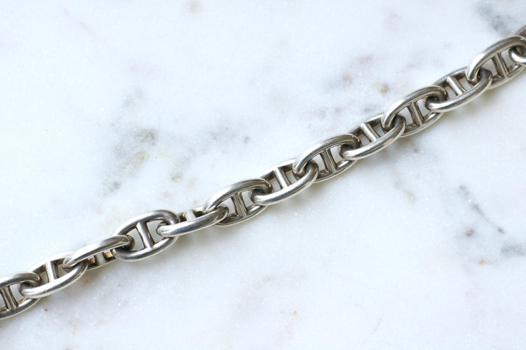 Bracelet Hermès Chaîne d'Ancre - Bracelet en argent 925, grand modèle 22 cm 58 Facettes