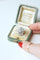 Bague 64 Bague marguerite Belle Époque ovale en platine et diamants 2,95 ct 58 Facettes