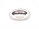 Bague 50 Chaumet Grains de Caviar - Bague en or blanc 18K et saphirs mauves 58 Facettes 273840