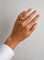 Bague 50 Bague n° 145 - Bague dôme en or jaune 18 carats et diamants 58 Facettes