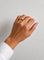 Bague 50 Bague n° 145 - Bague dôme en or jaune 18 carats et diamants 58 Facettes