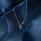 Collier Collier n° 141 - Pendentif cœur en or blanc 18 carats et saphirs 58 Facettes