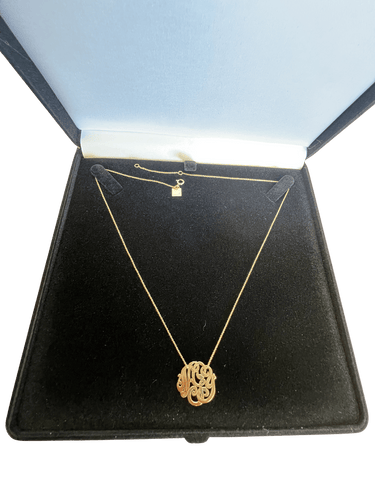 Collier Ginette NY Baby Lace Monogram - Collier en or jaune 18 carats 58 Facettes 6