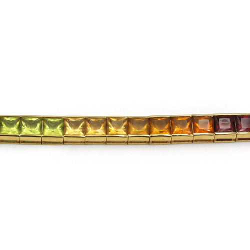 Collier H. Stern Rainbow - Collier ras-de-cou en or jaune 750 et pierres de couleur 58 Facettes 260023SP