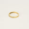 Bague 57 Alliance américaine demi-tour en or jaune 18 k et diamants taille rose 58 Facettes 004