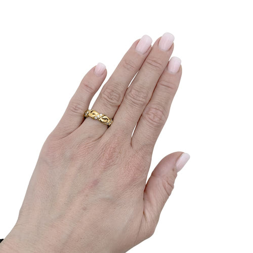 Bague 52 Bague Chaumet, "Tresse", or jaune et diamants. 58 Facettes 35478