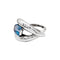 Bague 50 Bague Mauboussin, "Twins", or blanc, aigue-marine. 58 Facettes 35480