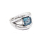 Bague 50 Bague Mauboussin, "Twins", or blanc, aigue-marine. 58 Facettes 35480