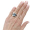 Bague 50 Bague Mauboussin, "Twins", or blanc, aigue-marine. 58 Facettes 35480