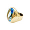 Bague 50 Bague or jaune et topaze 58 Facettes 35436
