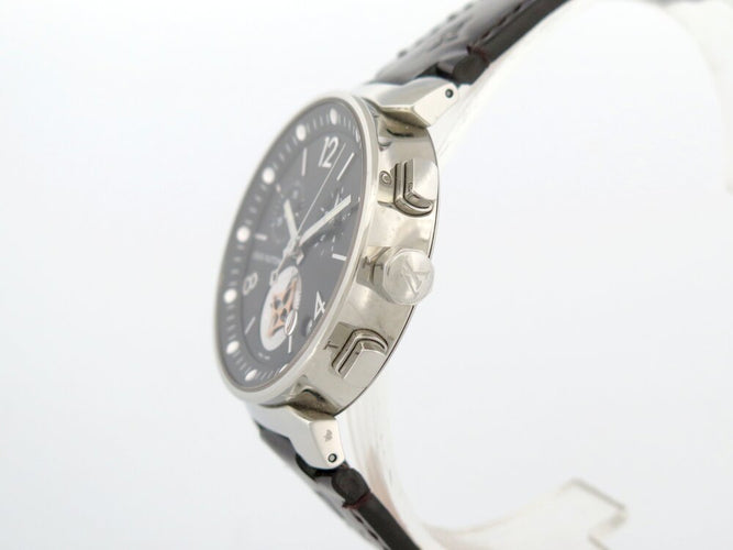 Montre Louis Vuitton Tambour Moon Star - Montre chronographe quartz en acier 38 mm 58 Facettes 273886