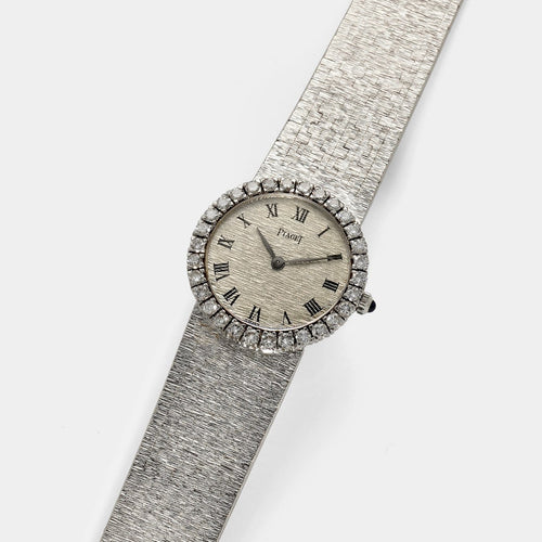 Montre Piaget - Montre vintage en or blanc et diamants 58 Facettes 183
