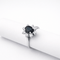 Bague 52 Bague marguerite en or blanc 18 carats, saphir et diamants 58 Facettes 35995