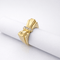 Bague 49 Bague nœud en or jaune 18 carats et diamants 58 Facettes 35985
