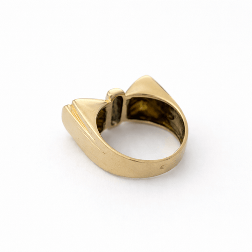 Bague 49 Bague nœud en or jaune 18 carats et diamants 58 Facettes 35985