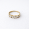 Bague 55.5 Bague en or jaune 18 carats sertie de diamants taille marquise 58 Facettes 35958