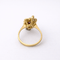 Bague 55 Bague en or jaune 18 carats rubis cabochon et diamants 58 Facettes 35964