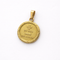 Pendentif Augis - Pendentif médaille d’amour « + qu’hier – que demain » en or jaune 58 Facettes 35415