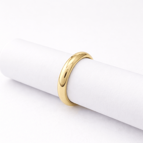 Bague 48 Cartier - Alliance demi-jonc en or jaune 18 carats 58 Facettes 35368