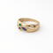 Bague 53 Bague en or jaune 18 carats sertie d’émeraude, saphir et rubis 58 Facettes 35370