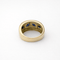 Bague 53 Bague bandeau en or jaune 18 carats saphirs marquise et diamants 58 Facettes 35362