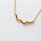 Collier Collier - Motif ondulé en or jaune 18 carats et diamants 58 Facettes 35306