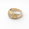 Bague 55 Bague dôme en or jaune 18 carats et diamants 58 Facettes 35214