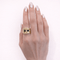 Bague 54 Bague godronnée en or jaune 18 carats, saphirs et diamants 58 Facettes 35153