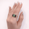 Bague 55 Bague ajourée en or jaune 18 carats avec grenats et calcédoine 58 Facettes 35139