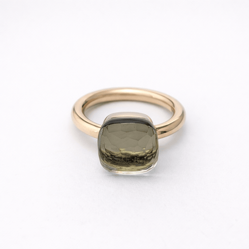 Bague 51 Pomellato Nudo - Bague en or rose 18 carats et quartz prasiolite 58 Facettes 35135
