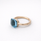 Bague 51 Pomellato Nudo - Bague en or jaune et topaze bleue 58 Facettes 35131