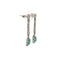 Boucles d'oreilles Boucles d'oreilles Art déco - Pendantes en platine, émeraude colombienne et diamants 58 Facettes 50441