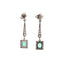 Boucles d'oreilles Boucles d'oreilles Art déco - Pendantes en platine, émeraude colombienne et diamants 58 Facettes 50441