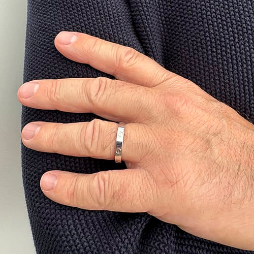 Bague Cartier Love - Bague alliance en or blanc 18 ct 58 Facettes 38945
